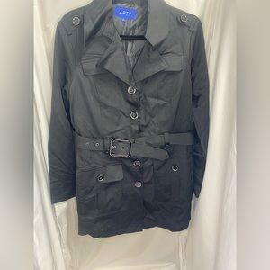 Apt.9 button down black dress coat